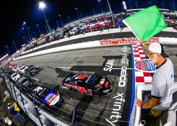 Kevin Harvick confessed to slowing down after retiring before CARS Tour race.