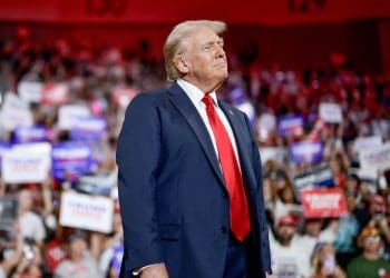 Donald Trump jokes about replacing military generals with NASCAR personalities, praising Roger Penske as a “great guy”