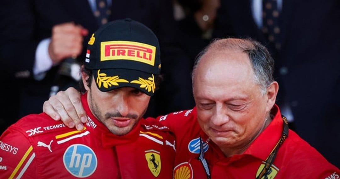 Ferrari sends emotional message to Carlos Sainz following surprising transfer to Williams.