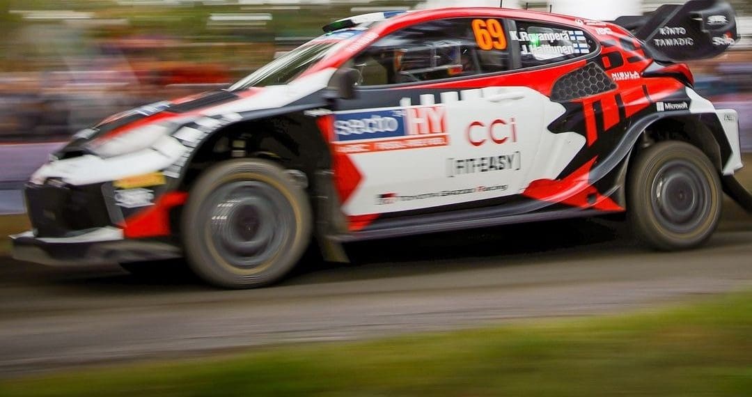 Rovanpera in front as rainy WRC Rally Finland kick-off takes toll on competitors