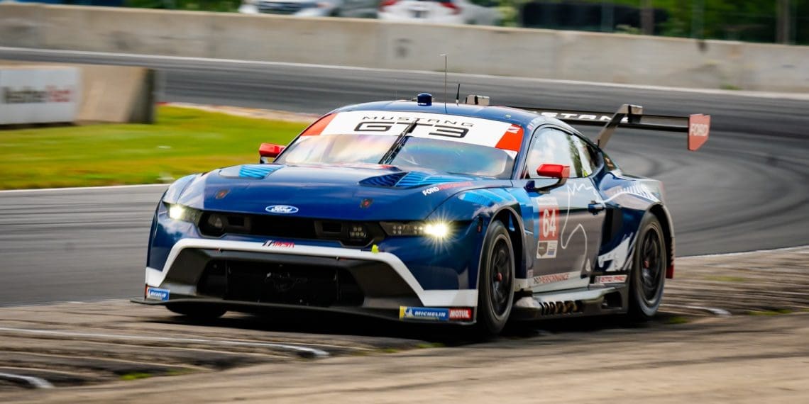 Rockenfeller says sorry to Sims following IMSA Road America early race collision.