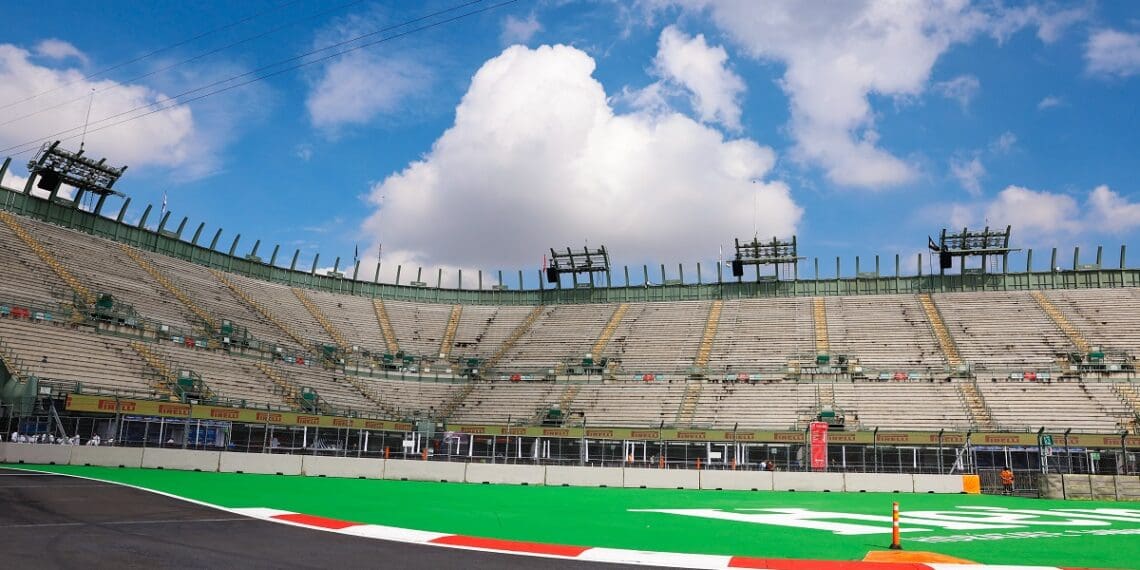 A grelha de partida para o GP da Cidade do México de F1