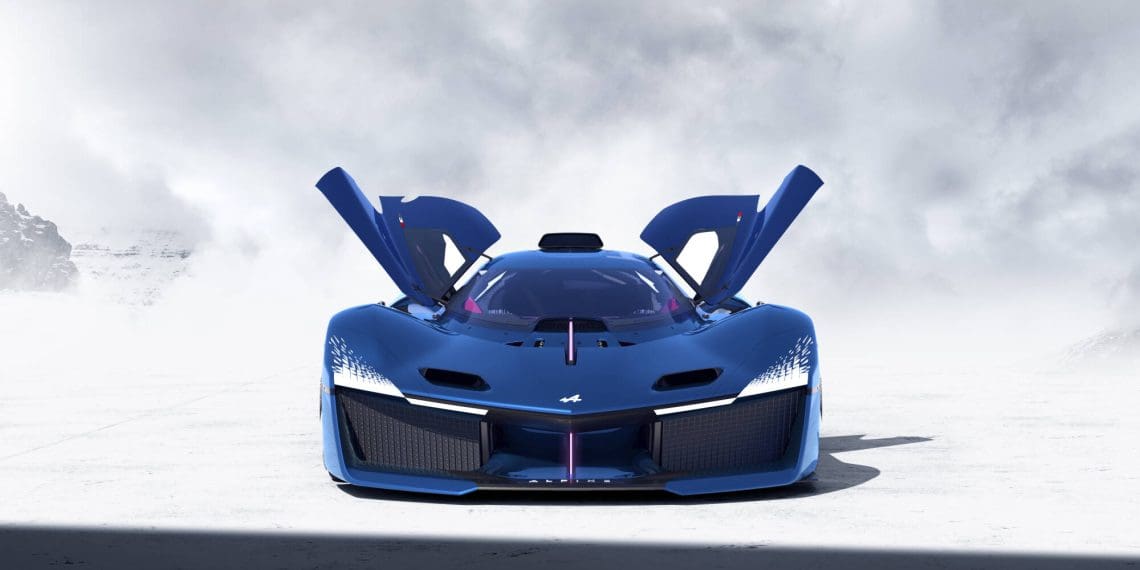 Alpine Unveils Hydrogen-Powered Alpenglow Hy6 Supercar Concept at Paris Motor Show
