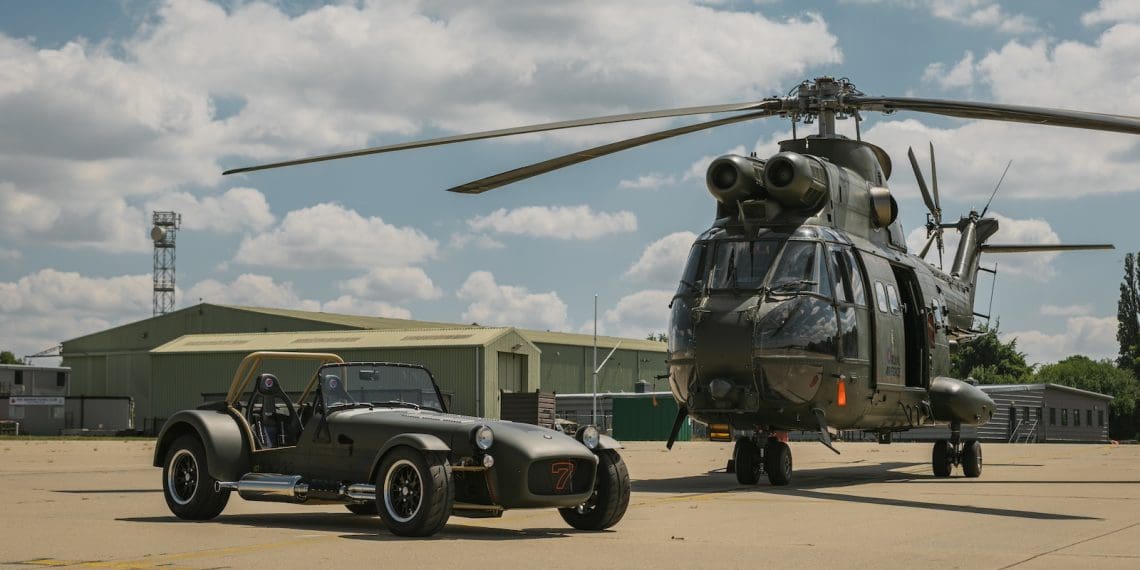 A truly unique Seven, built jointly by Caterham and the Royal Air Force, celebrates over 50 years of the Puma HC2 helicopter