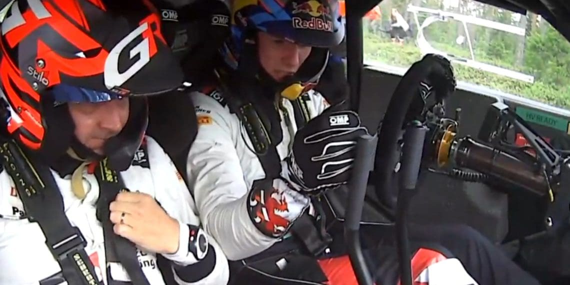 Elfyn Evans exits Rally Finland due to crash.
