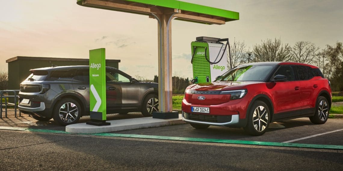 Ford anuncia parceria com a Allego para eletrificar a rede europeia de concessionários
