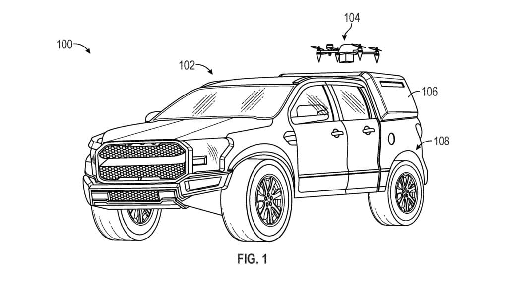 Ford Regista Patente para Sistema de Segurança de Veículos de Alta Tecnologia com Capacidade de Lançamento de Drones
