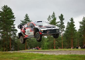 Rovanperä leads in Finland, Katsuta crashes into a tree