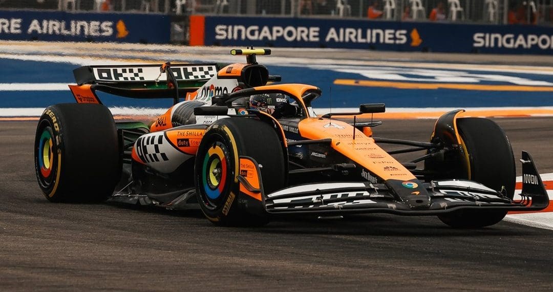 While Lando Norris Lights Up Singapore, Red Bull and Mercedes Sink in a Sea of Struggles