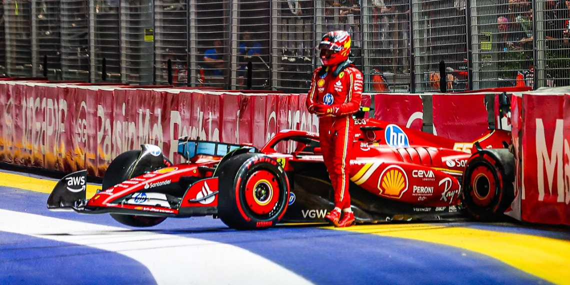 Carlos Sainz Blames ‘Tricky’ Tires and ‘Black Magic’ for Singapore GP Qualifying Crash