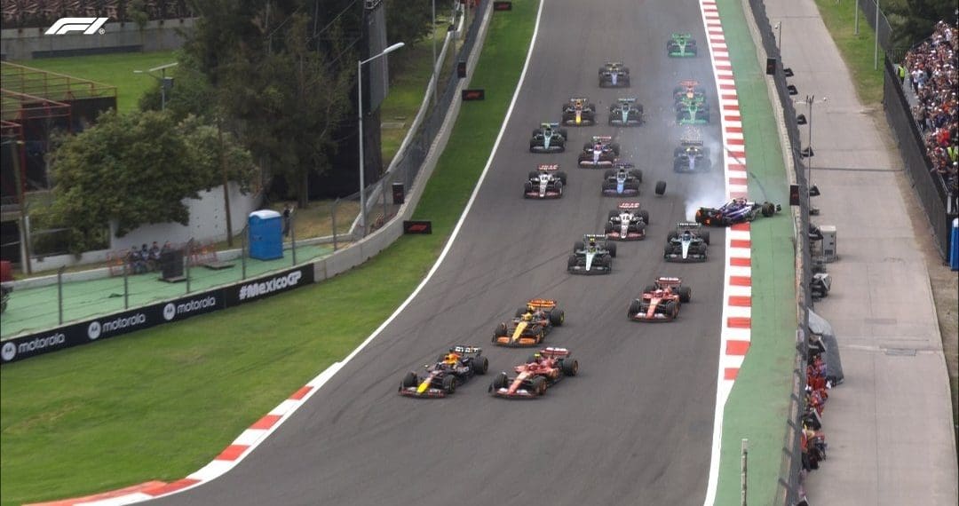 Early Chaos at Mexico GP: Tsunoda and Albon Crash Out at Turn 1
