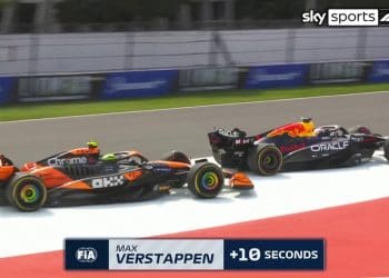 Another 10-Second Penalty! Verstappen Hits Lando Again on Lap 19 in Fiery Mexico GP Clash