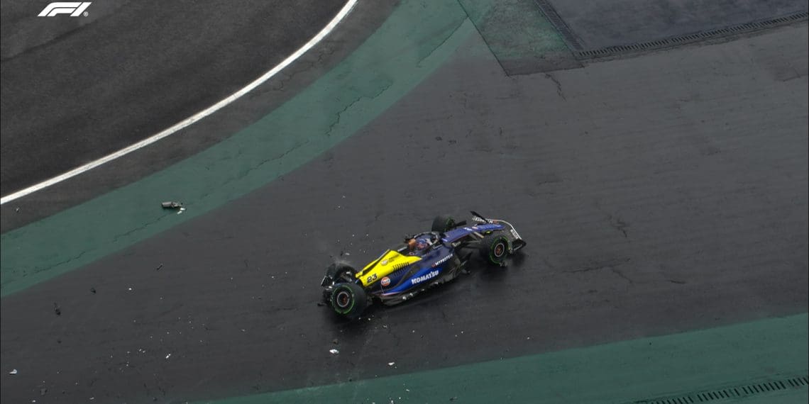 Williams F1 in a Last-Minute Sprint to Fix Both Cars After Crashes Leave Albon and Colapinto’s Rides Damaged Ahead of Brazilian GP