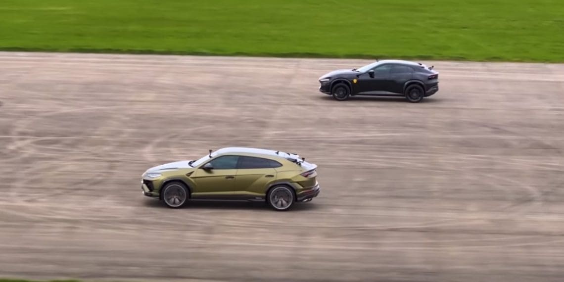 Vídeo: Ferrari Purosangue enfrenta Lamborghini Urus numa ‘drag race’ especial