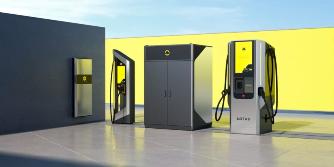 Lotus lança supercarregadores para veículos elétricos