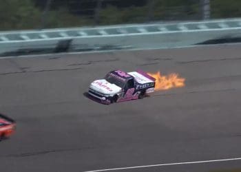 (Video) Truck Series Rivalry Explodes: Matt Mills Hospitalized After Fiery Miami Clash with Conner Jones