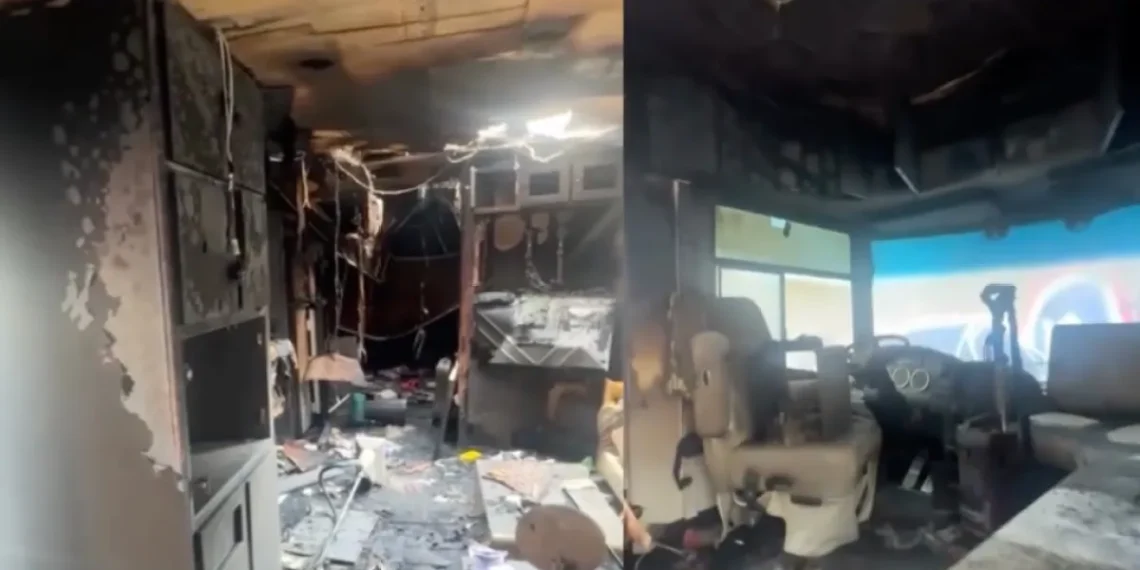 VIDEO – Paris Hilton’s Luxury Trailer Goes Up in Flames During Music Video Shoot