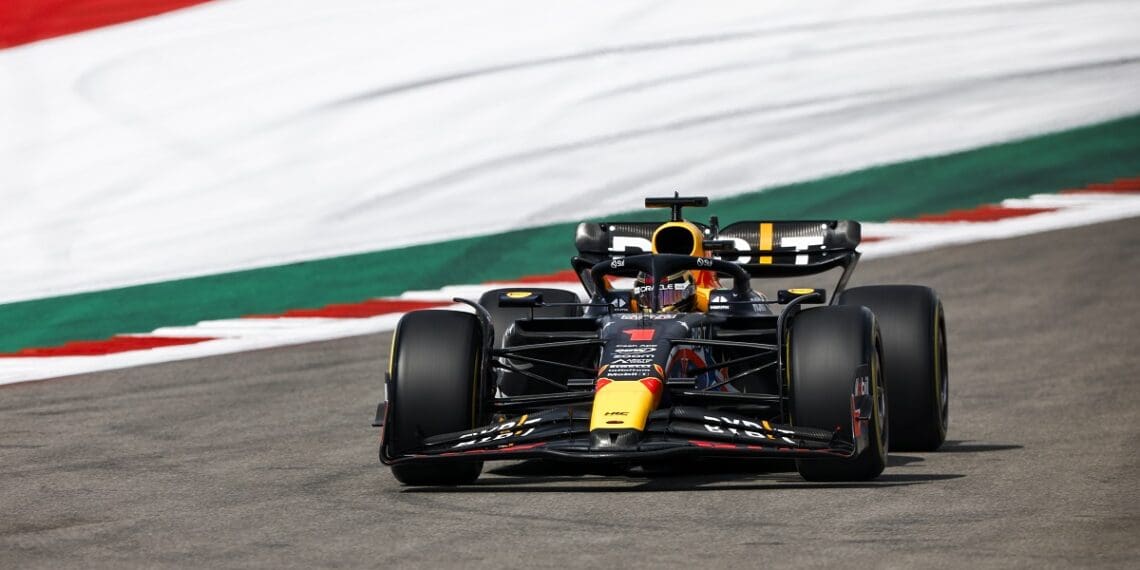 Max Verstappen na pole position para a corrida sprint do GP dos EUA após Shootout emotivo