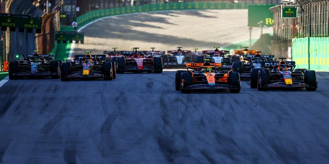 A grelha de partida final do GP de São Paulo