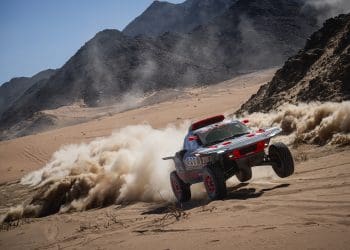 Entrada vitoriosa de Mattias Ekström e da Audi no Dakar 2024