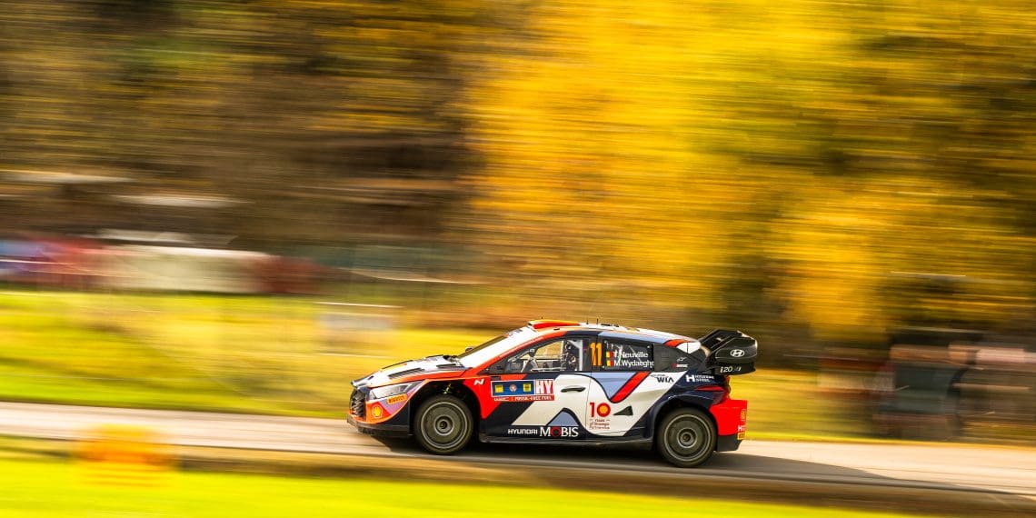 Thierry Neuville’s Championship Hopes Survive Hair-Raising Spin at Central European Rally