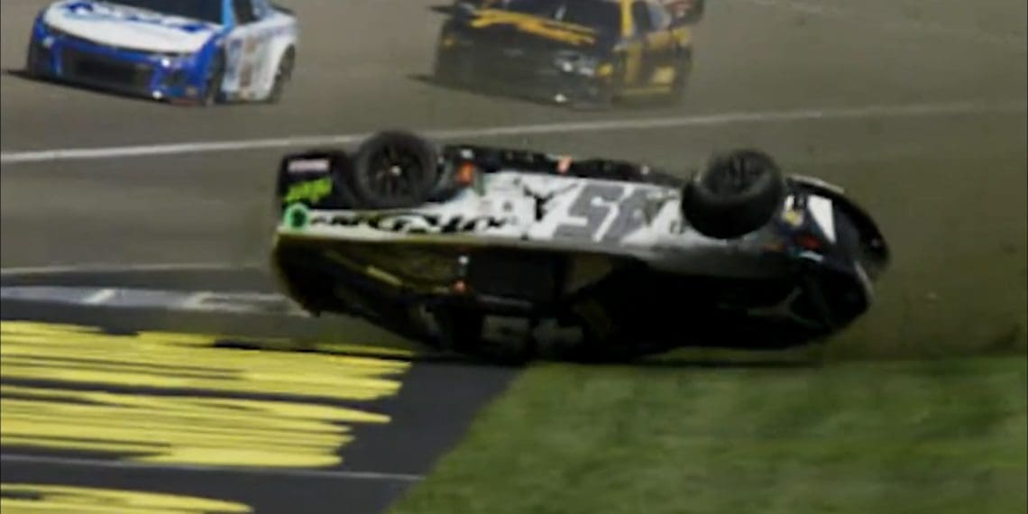 Tyler Reddick’s Aggressive Move Ends in Spectacular Rollover at Las Vegas, Playoff Hopes in Jeopardy