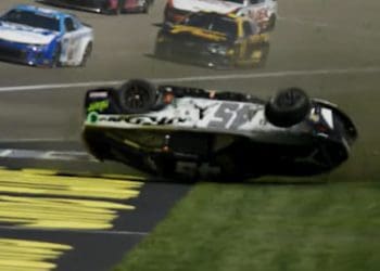 Tyler Reddick’s Aggressive Move Ends in Spectacular Rollover at Las Vegas, Playoff Hopes in Jeopardy
