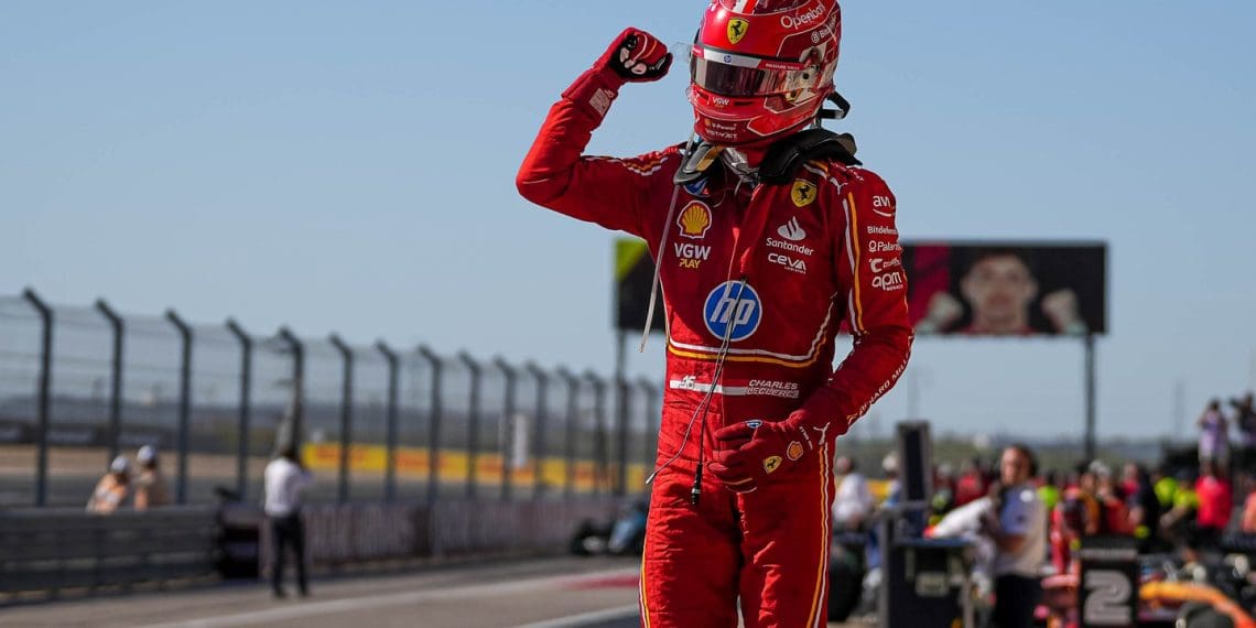 Charles Leclerc Thrilled with Ferrari’s Dominant 1-2 Finish at US GP