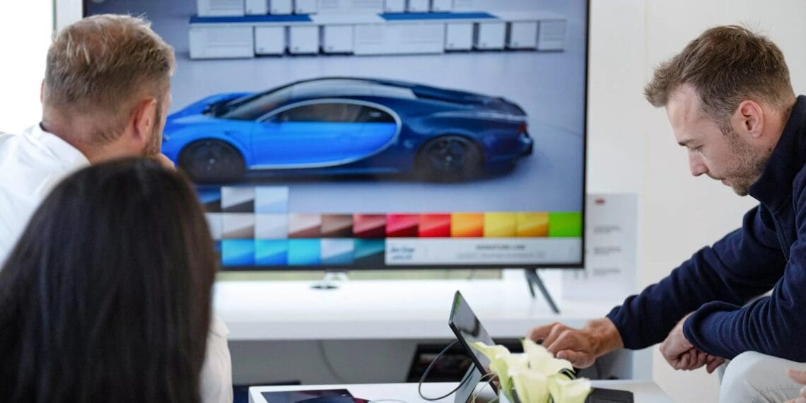 Quanto tempo demora a pintar um Bugatti. Tem alguma ideia?