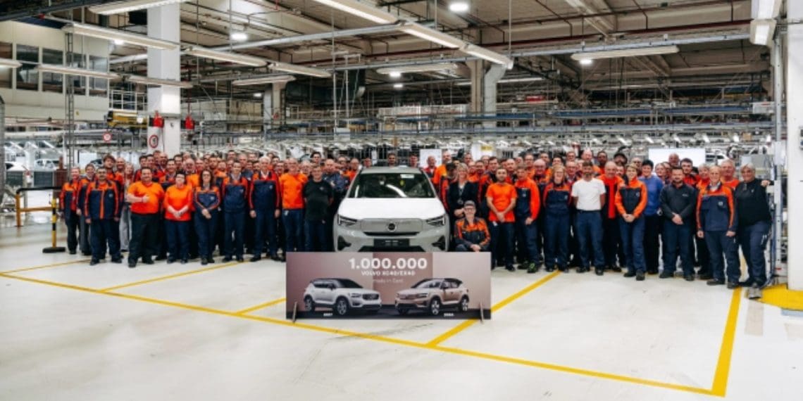 Fábrica da Volvo na Bélgica já produziu um milhão de unidades do XC40