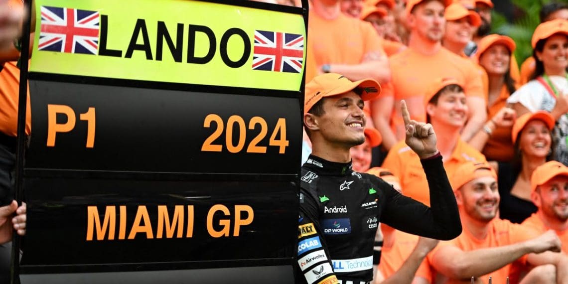 Norris confiante nas chances da McLaren vencer a corrida de F1 de 2024, apesar do ceticismo.