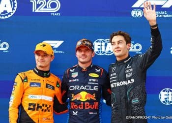 Top Three Conferência de Imprensa após Qualifying para o Grande Prêmio da Áustria.
