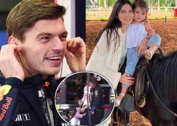 VÍDEO: Filha de Kelly Piquet, Penelope, rouba a cena no pit da Red Bull de Max Verstappen no Grande Prêmio da Austrália.