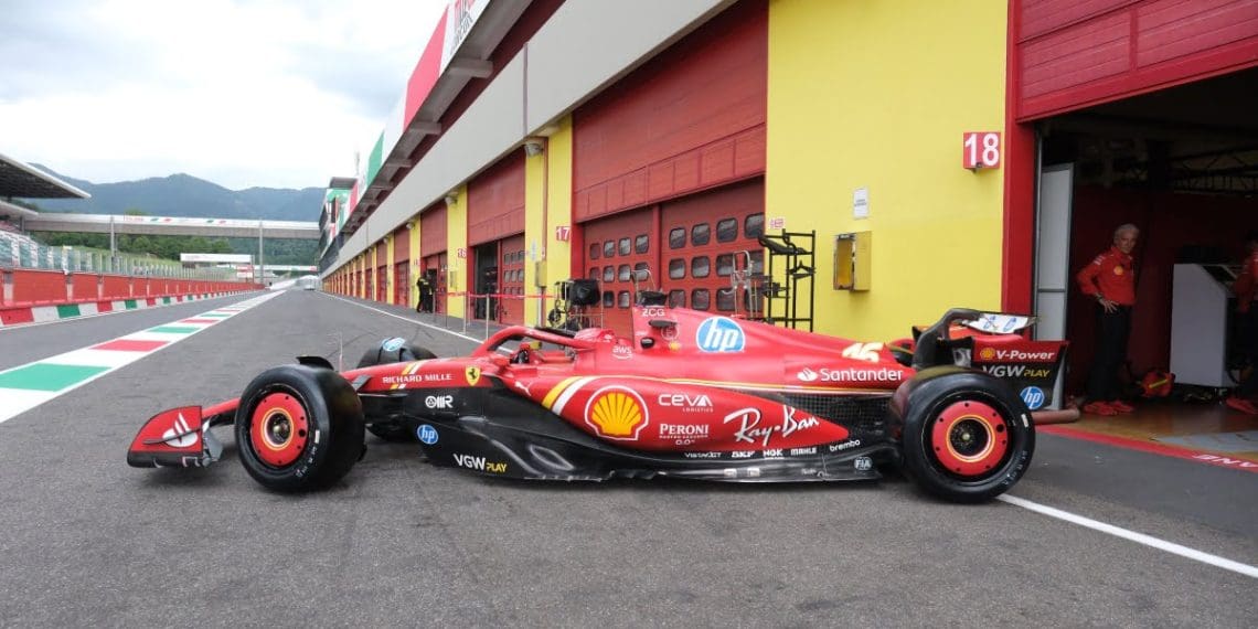 Ferrari testa futuros pneus de F1 da Pirelli em Mugello.