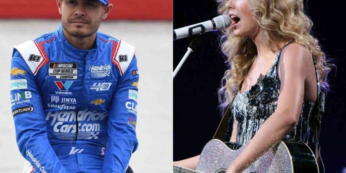Kyle Larson nega ser fã de Taylor Swift após assistir ao seu concerto em Paris.