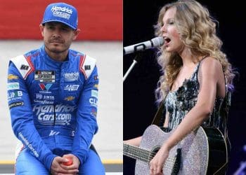 Kyle Larson nega ser fã de Taylor Swift após assistir ao seu concerto em Paris.