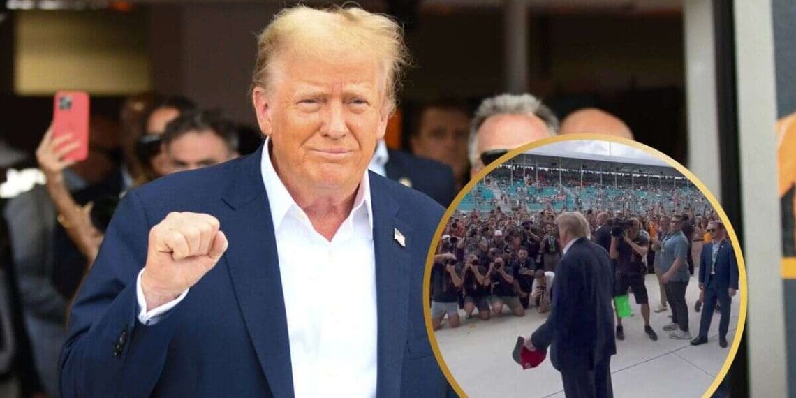 VÍDEO: Fãs do Grande Prêmio de Miami mostram apoio esmagador a Donald Trump com cantos de ‘EUA’ após pedido de arrecadação de fundos negado