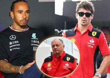 Fred Vasseur garante que não vai forçar Lewis Hamilton e Charles Leclerc a se aproximarem na Ferrari.