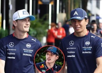 Max Verstappen brinca que teria ‘totalmente destruído’ o carro se fosse Logan Sargeant e a Williams o trocasse por Alex Albon.
