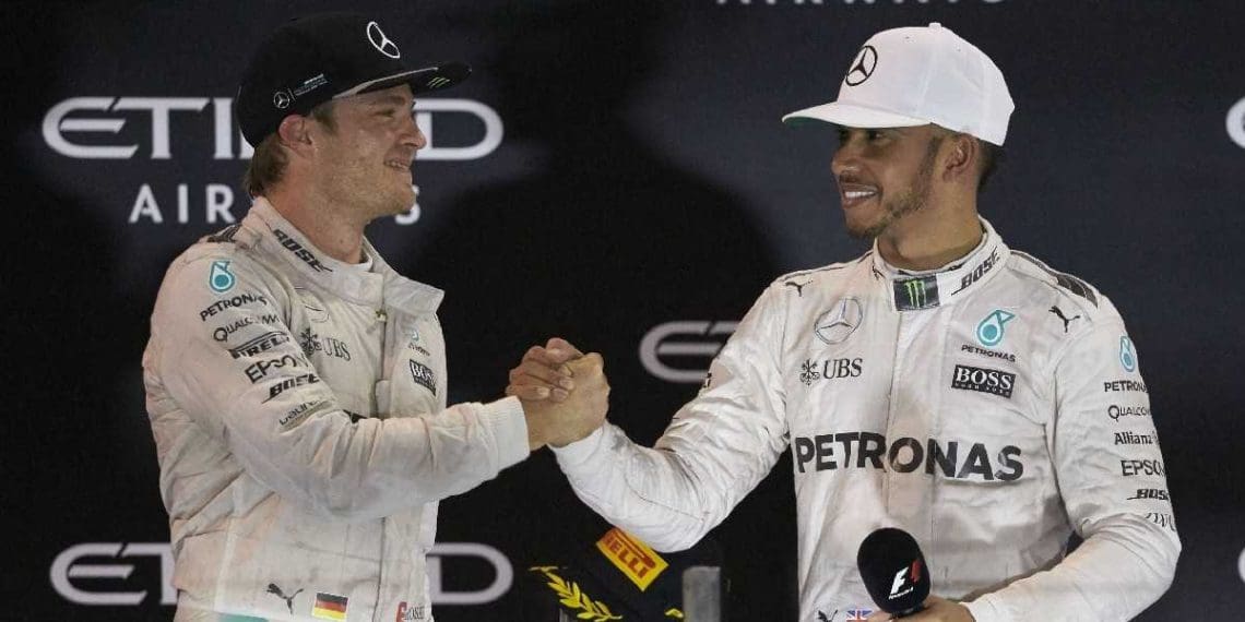 Nico Rosberg claims that Lewis Hamilton sends presents to his daughter every year.