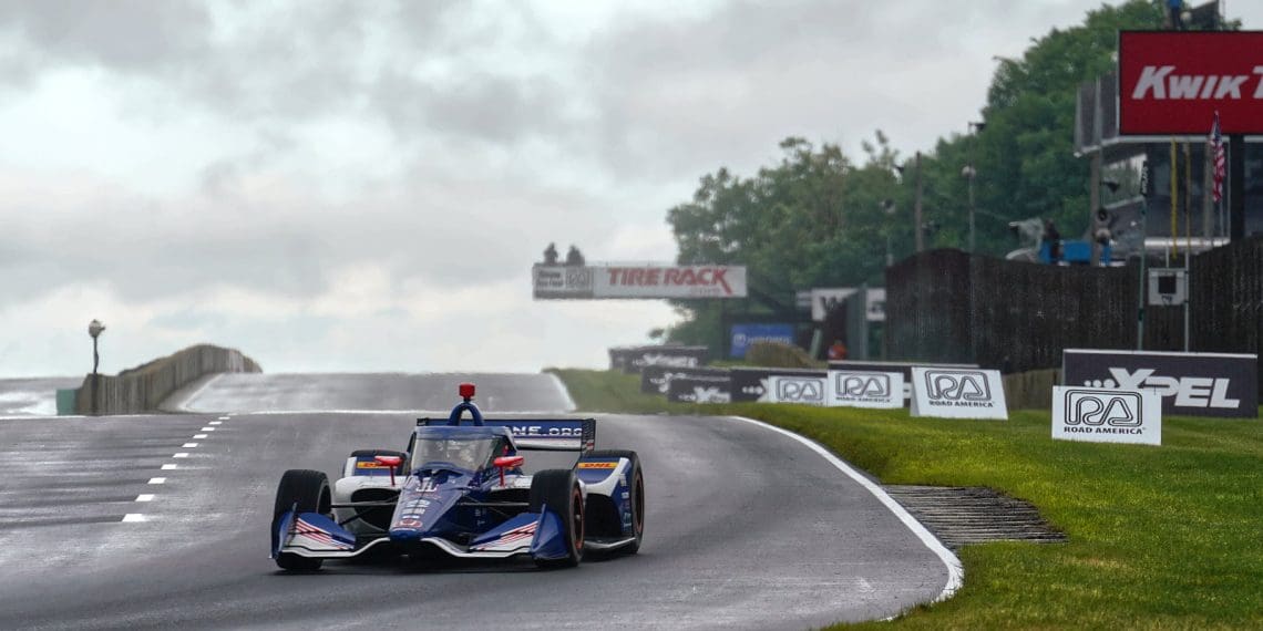Lundqvist domina em condições variáveis em Road America para garantir a posição de pole na corrida da IndyCar.