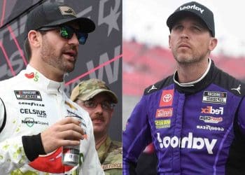 Denny Hamlin acusa Corey LaJoie de perder o jeito.