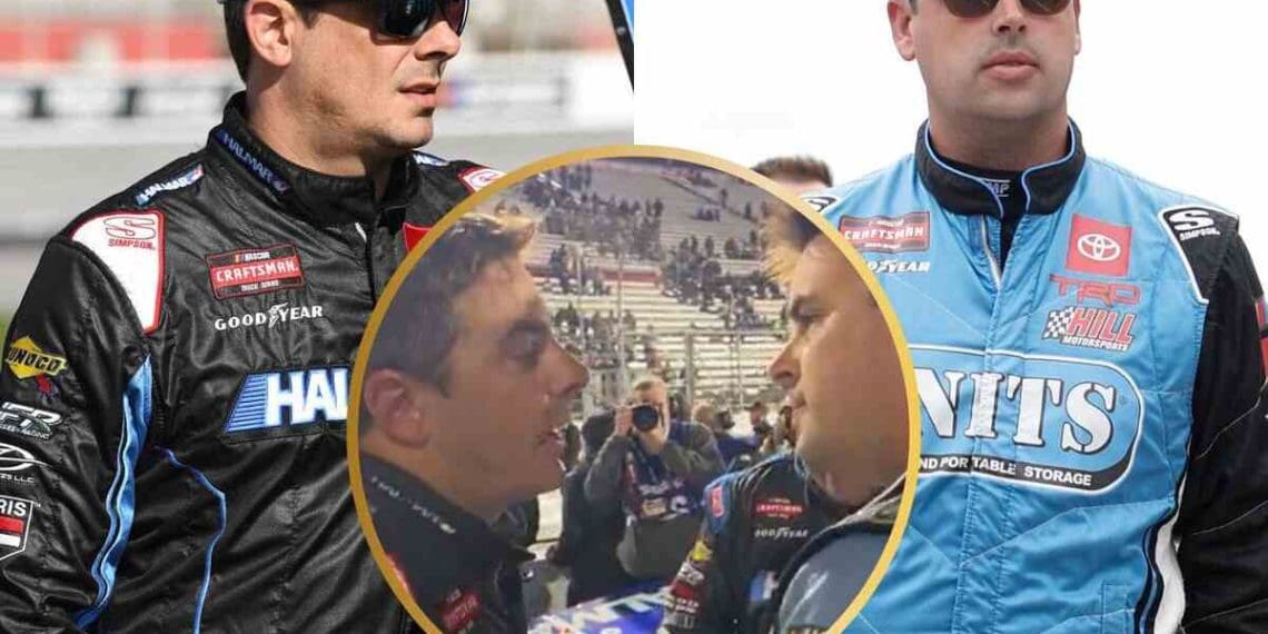 VÍDEO: “Você é melhor do que essas malditas crianças” – Timmy Hill irritado confronta Stewart Friesen após incidente em Martinsville.