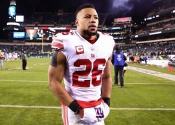SAQUON BARKLEY PREDICTS SUPER BOWL WINNER