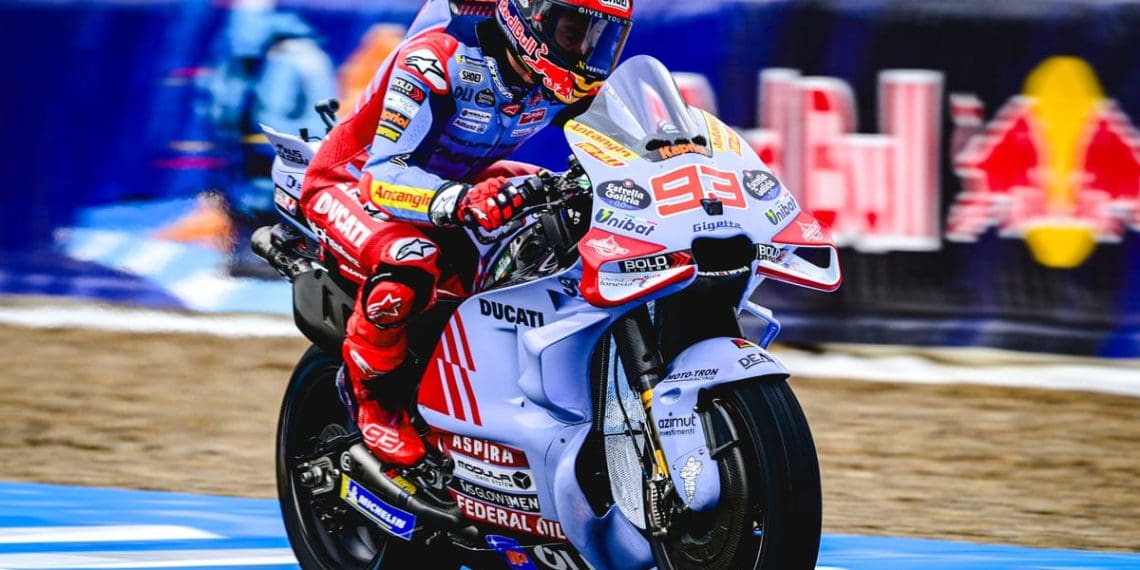 Marquez conquista a primeira posição em Jerez a bordo da Ducati pela primeira vez.
