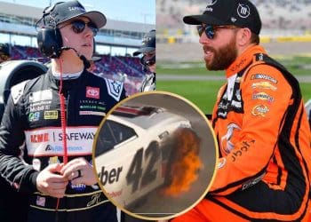 Vídeo: “John Hunter Nemechek acidentalmente replica manobra ‘hail melon’ de Ross Chastain, provocando incêndio de pneus em Martinsville, gerando reações dos fãs.”