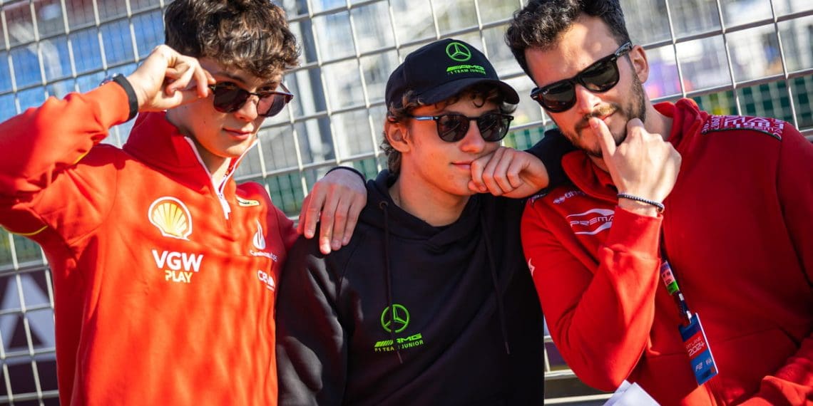 Bearman aproveita compartilhar aventuras da Fórmula 1 com seu colega de equipe da Prema Formula 2, Antonelli.
