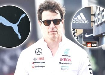 Mercedes rumores de trocar da Puma para gigante de US$ 42 bilhões de roupa esportiva.