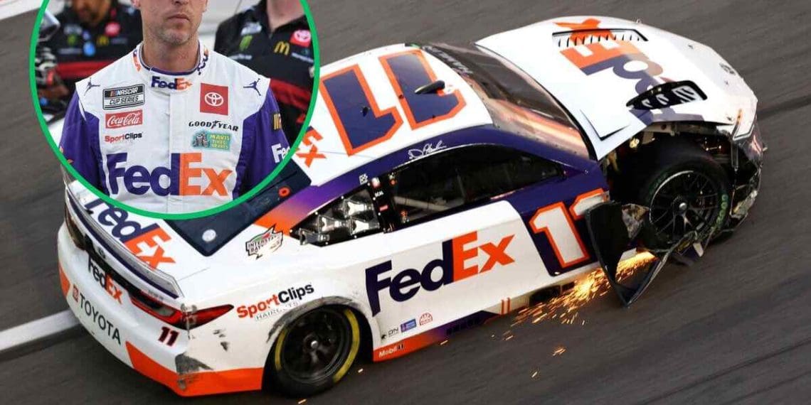 Vídeo: Piloto da NASCAR Denny Hamlin se sente alvo após sofrer três acidentes em Atlanta.