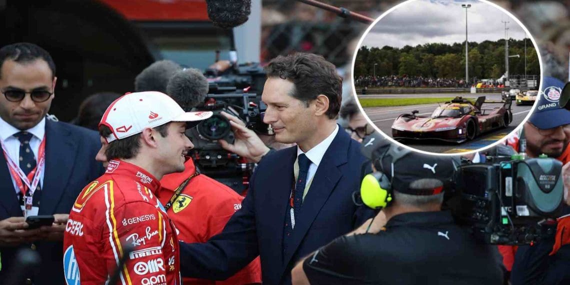 John Elkann diminui a ideia de Charles Leclerc correr pela Ferrari em Le Mans.